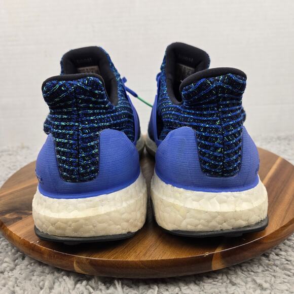 Adidas Men 12 Ultra Boost 4.0 Hi Res Blue Knit Athletic Gym Trainer Running Shoe - Picture 2 of 12